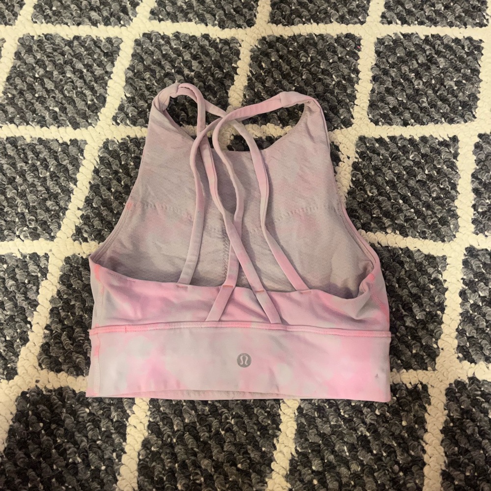 Pink Tie-Dye Lululemon Sports Bra (size 2) - Picture 2 of 3